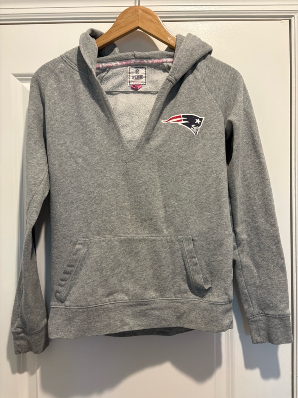 PINK NFL Patriots Victoria's Secret Gray Hoodie
